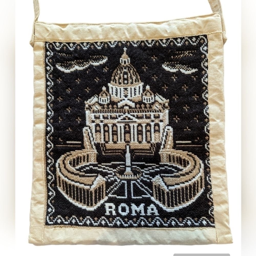 Vintage Rome canvas tote